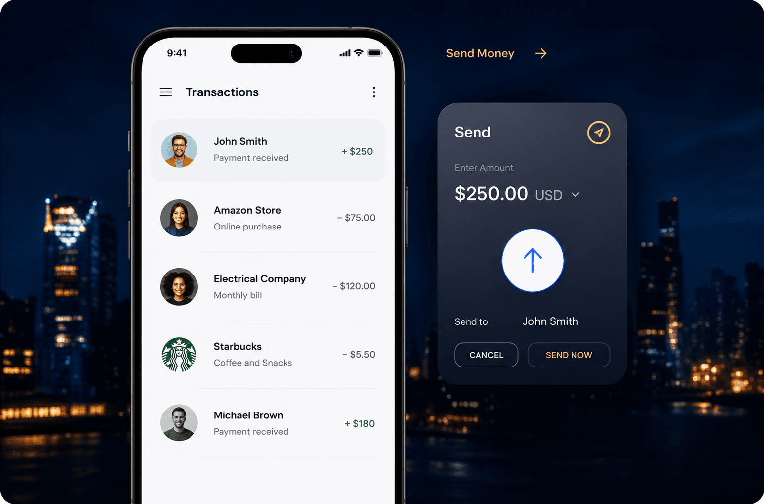 Communication App interface
