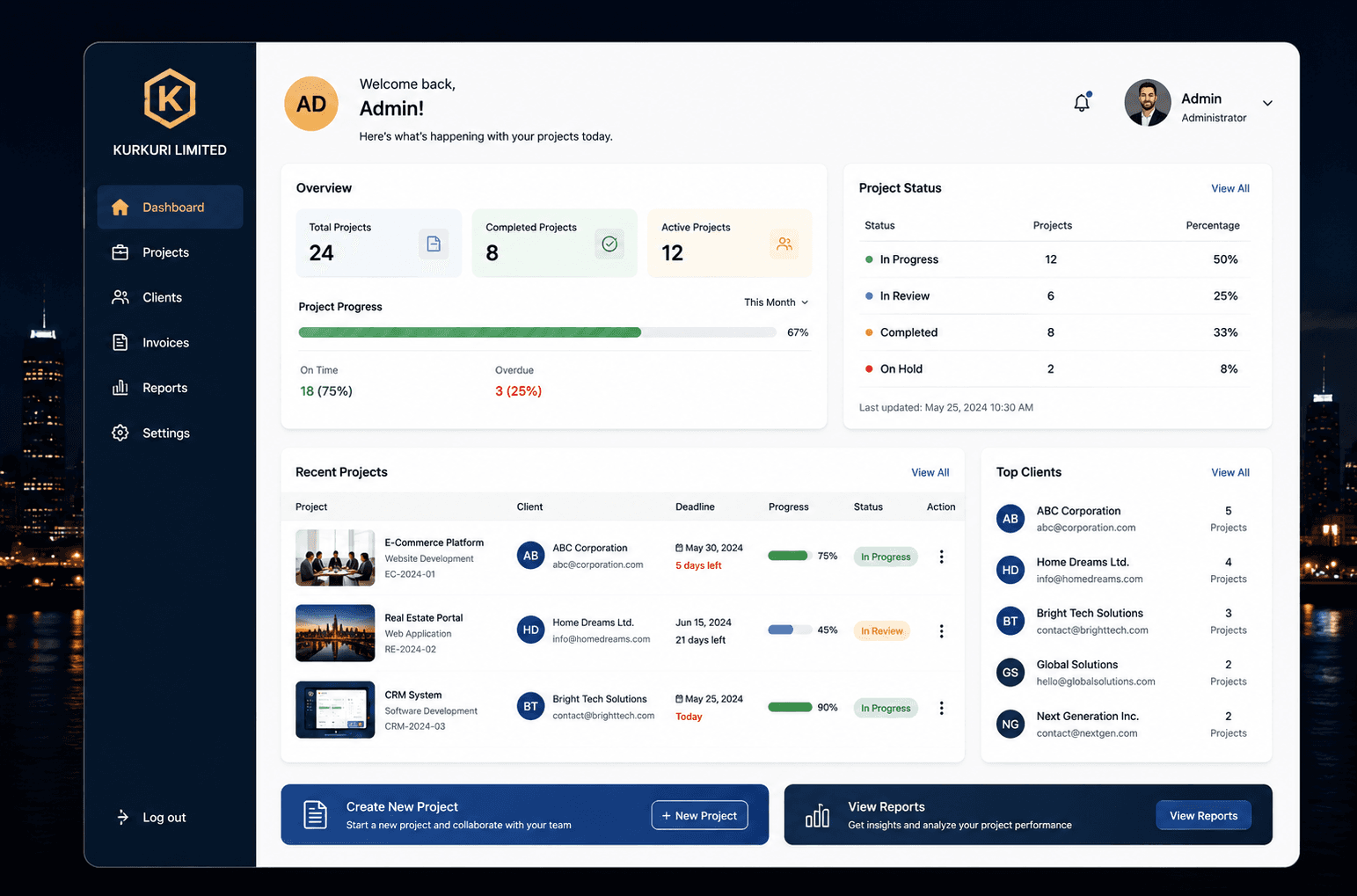 School Management System interface